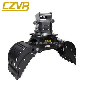 Высококачественный новый гидравлический сортировочный захват CW для экскаваторов 6-9 тонн, для разборки зданий, захвата древесины и камня, с двигателем - Product Image 1