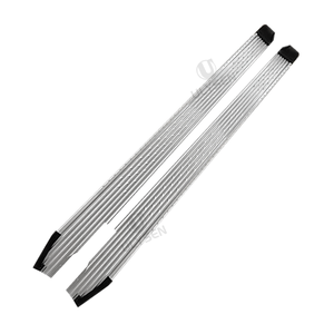 Estribos Laterales de Aleación de Aluminio para Toyota <span class=keywords><strong>Land</strong></span> <span class=keywords><strong>Cruiser</strong></span> Serie 70 LC76, <span class=keywords><strong>Doble</strong></span> <span class=keywords><strong>Cabina</strong></span>, 1 Par, Fácil Instalación - Product Image 4
