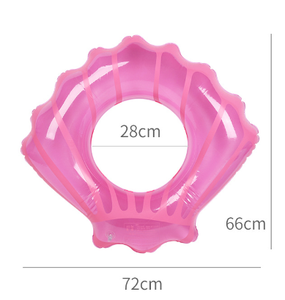 Anillos Inflables de PVC al por Mayor, Nuevos, Estilo Conchas Azules y Rosas, Accesorios Inflables para Piscina, Logotipo Personalizado - Product Image 4