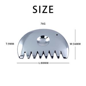 Massaggiatore di bellezza a pettine Terahertz personalizzato per la cura del viso Guasha raschiatura del corpo - Product Image 3
