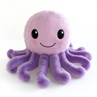 Poulpe en peluche mignon personnalisé conception belle peluche en peluche réversible mini poulpe en peluche jouet