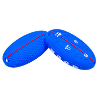 Étui de clé de voiture en silicone avec motif nid d'abeille pour clés à distance IONIQ 6 Sonata Elantra & Kona (4+4 boutons)