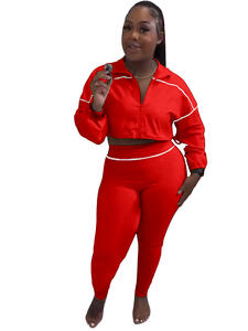 2025新款秋季女装两件套长袖休闲紧身瑜伽套装健身女装两件套长裤套装 - Product Image 4