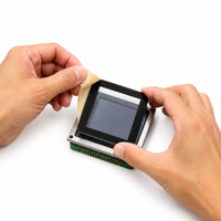 Custom PC Display Glass 1mm Hardened Optical PC Cover Window with Adhesive Tape for Digital Meter POS Appliance Panel