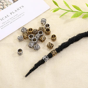 20 шт. унисекс детских аксессуаров для укладки волос в стиле регги и африканских кос, украшения для головы из бусин и сплава, для самостоятельного изготовления украшений - Product Image 2