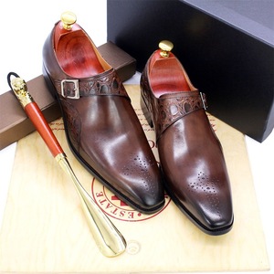 Zapatos Formales de Cuero de Lujo para Hombre, con Cordones, Color Marrón, para Bodas y Fiestas, Zapatos Oxford para Hombre - Product Image 6