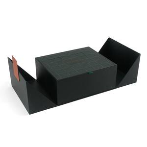 Роскошная Магнитная двухсекционная открывающаяся Двусторонняя подарочная упаковочная коробка с логотипом для бутика на заказ - Product Image 5