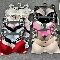 1 # Soutiens-gorge push-up en dentelle pour femmes, marques européennes et américaines, styles variés, lingerie d'Asie du Sud-Est et d'Afrique, prix bas, en stock.