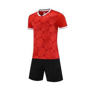 Kaos Sepak Bola Unisex Patchwork Cetak Laser Kerah Bulat 100% Poliester Cepat Kering Bernapas Seragam Tim Buatan Cina - Product Image 3