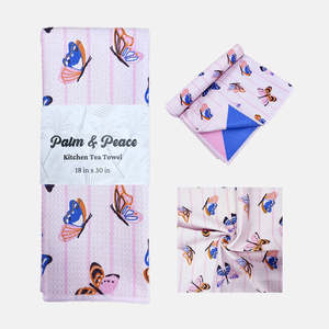 Lightweight Floral Microfiber Quick-Dry Waffle <b>Kitchen</b> <b>Hand</b> <b>Towel</b> Dish Cloth High Absorbency Cleaning Drying Cloth Daily Use - Product Image 3