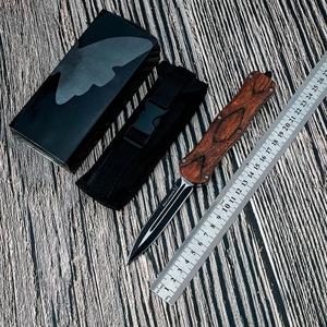BM A016 Men's Outdoor Survival Knife 3.74-Inch D2 Steel DIY Wooden Handle EDC <b>Tool</b> for <b>Camping</b> Hunting Wilderness Broken - Product Image 6