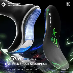 Professional Running Insoles TPU Running Shoes Cushions Feet Fully Wrapped Inserts For Jogging Fitness And Marathon Shoe Pads