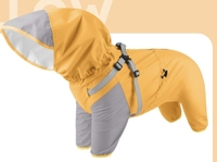 Großhandel Haustier-Regenkleidung Hochwertige Outdoor Vierbeiner-Hunde-Regenjacke Abnehmbare Kapuze Wasserdichte Hundejacke Mit Zugstoppverschluss