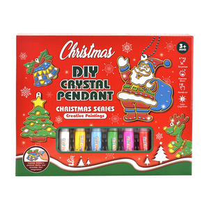 Kit <span class=keywords><strong>de</strong></span> peinture à la colle tridimensionnelle <span class=keywords><strong>de</strong></span> Noël Diy Set Funny Graffiti Toy Handmade Kids 'Educational Gift Toy - Product Image 1