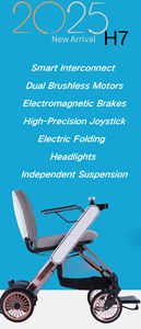 Silla de Ruedas Eléctrica Motorizada Todoterreno Ligera e Inteligente, Scooter Eléctrico Robótico para Discapacitados - Product Image 6