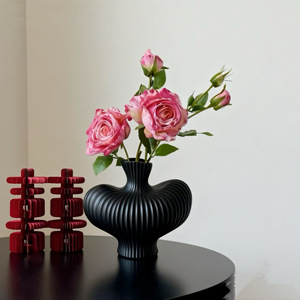 Rosas Griegas Artificiales, Ramo de Rosas de Seda con Borde Rizado, Florero Moderno, Decoración para Mesa de Boda, Decoración para el Hogar - Product Image 1