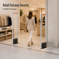 Portique de sécurité antivol RF 8,2 MHz EAS avec détecteur d'alarme pour la prévention des pertes en magasin de proximité et pour les boutiques de sacs et de chaussures