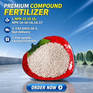 Fertilizante Compuesto Granular NPK <span class=keywords><strong>15</strong></span>-<span class=keywords><strong>15</strong></span>-<span class=keywords><strong>15</strong></span> 17-17-17, Fertilizante Agrícola Equilibrado para Cultivos, Vegetales y Frutas, Suministro de Fábrica - Product Image 1