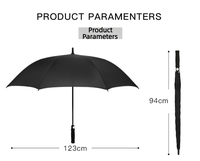Parapluie bâton personnalisé de 27 pouces, ouverture automatique, armature en fibre de verre, poignée en mousse, idéal pour les cadeaux d'entreprise, d'hôtel et de commerce de détail