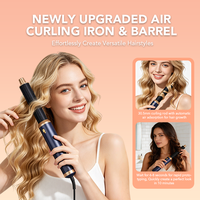 Kit de coiffage 5-en-1 : Sèche-cheveux haute vitesse, brosse à air chaud ionique, boucleur automatique, lisseur ionique