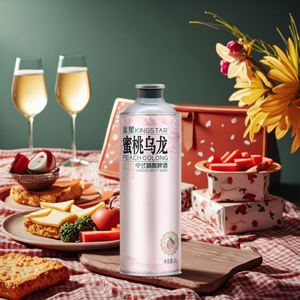 Kingstar 1 Litre en conserve/bouteille 4,1% <span class=keywords><strong>Bière</strong></span> artisanale chinoise Oolong à la pêche, Ale aromatisé au goût naturel, couleur claire, jus <span class=keywords><strong>de</strong></span> pêche NFC - Product Image 1