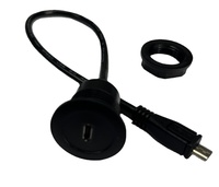 Cable de extensión Micro USB a prueba de agua macho a hembra para coche, barco, motocicleta, tablero de camión