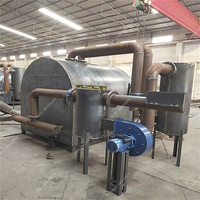 Machine de carbonisation de charbon de bois sciure de bois charbon actif faisant la machine biomasse paille bambou carbonisation four/four
