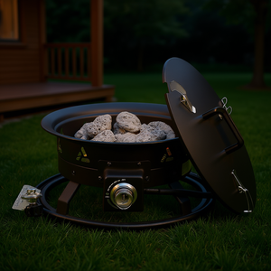 Brasero Portátil de Gas Propano para Exteriores de 19 Pulgadas y 58000 BTU para Entretenimiento al Aire Libre - Product Image 2