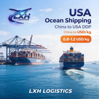 LXH Pengiriman Laut DDP Forwarder Cina ke AS Layanan Inspeksi & Pengemasan Ulang Kargo FBA