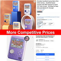 Console de jeu portable rétro S1 pour enfants et adultes, cadeau d'anniversaire ou de Noël, 666 jeux d'arcade électroniques classiques