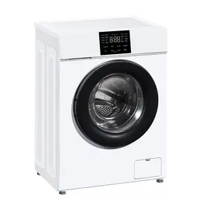 10kg aile kullanımı büyük kapasiteli ön yük tam otomatik çamaşır makinesi