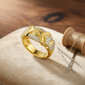 สัญลักษณ์แห่งความรัก |   แหวนรูปหัวใจประดับโบว์ทอง 14K เพชรแล็บ 0.272 กะรัต ฝังแบบ Pave Claw ของขวัญวาเลนไทน์ - Product Image 3