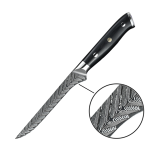 มีดแล่เนื้อปลาเหล็กกล้า AUS10 ญี่ปุ่น ดามัสกัส - Product Image 4