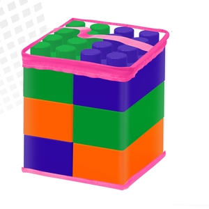 Bloques de Construcción de Gran Tamaño 2x2 2x4, Juguete de Modelismo para Niños de 5 a 7 Años, para Jugar en Parques Infantiles, Centros Comerciales y Parques de Atracciones - Product Image 1