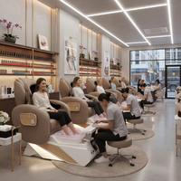 Sillón de Spa para Cabeza, Cómodo y de Lujo, Profesional, para Manicura, Masaje, Pedicura, para Salón de Uñas