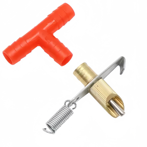 Coniglio di rame capezzolo coniglio automatico capezzolo bevitore piccolo animale acqua bevitore con connettore a tre vie - Product Image 1