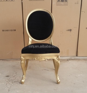 Fransız Louis kraliyet tasarım reçine plastik Oval geri otel yemek ziyafet sandalye olay düğün için - Product Image 5