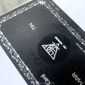 Personalizar troquelado de acero inoxidable Metal Centurion tarjeta Metal NFC tarjeta Metal negro NFC tarjeta de visita con logotipo de grabado láser - Product Image 2