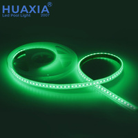 Lampu Strip LED Kolam Renang Silika Gel Tahan Air IP68 DC12V/24V 72W RGB Neon SMD5050 Kontrol Jarak Jauh Luar Ruangan 5M/roll