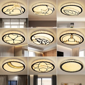 Luz con forma de corazón de amor, accesorios para sala de estar, luz de techo de cristal de lujo moderna - Product Image 1