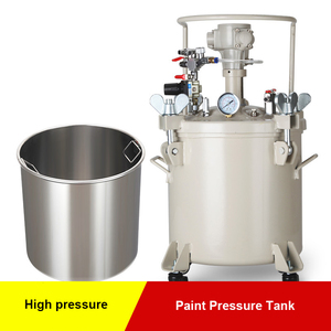 Pot de <span class=keywords><strong>peinture</strong></span> à pression d'air HVLP de 20 L, 43,5 PSI, en acier inoxydable, avec réservoir d'agitation et manomètre - Product Image 3