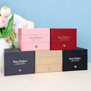 Hot Selling Eco-Friendly Artificial Acrylic Soap 9 Rose Flower Necklace Gift <b>Box</b> Valentines Mother's Day Eternal Rose Jewelry - Product Image 3
