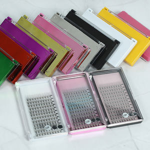 Pestañas postizas de visón de imitación, pestañas postizas profesionales de fácil ventilación, prefabricadas - Product Image 2