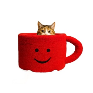 Plush Round Dog <b>Bed</b> <b>Sponge</b> Fill Cartoon Design Winter Warm Pet Mattress For Dogs Floor Use - Product Image 4