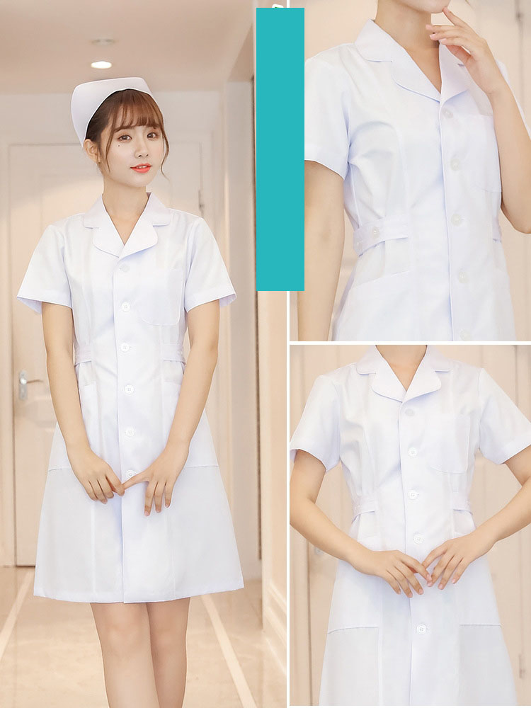 Up and down round white short sleeve