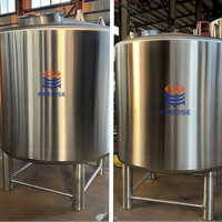 Cuves de stockage et de fermentation en acier inoxydable avec isolation (75mm) et chemise de refroidissement à plaques alvéolées, capacité 2000L-5000L, à vendre