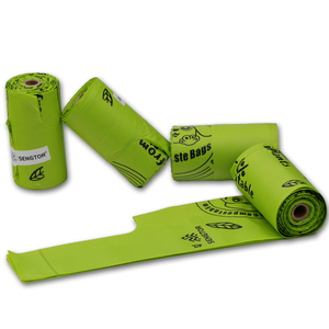 Sac de déchet biodégradables pour chiens, emballage respectueux de l'environnement, avec poignées, pour support ou distributeur - Product Image 3