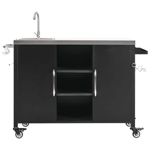 AJUNION 55.5 pulgadas Carrito <span class=keywords><strong>de</strong></span> cocina para exteriores, isla <span class=keywords><strong>de</strong></span> cocina <span class=keywords><strong>de</strong></span> acero para exteriores, carrito <span class=keywords><strong>de</strong></span> <span class=keywords><strong>barbacoa</strong></span> <span class=keywords><strong>con</strong></span> encimera <span class=keywords><strong>de</strong></span> acero inoxidable y <span class=keywords><strong>fregadero</strong></span> - Product Image 1