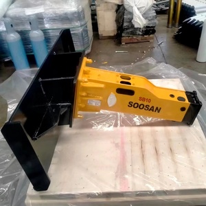 Casse-pierre hydraulique SOOSAN SB 10 de type boîte, attache pour mini-chargeuse, excavatrices et chargeuses de 0,8 à 2,5 tonnes, moteur inclus, NEUF, garantie 1 an - Product Image 1