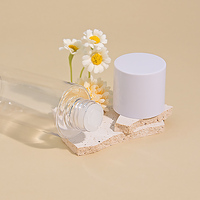 Bouteilles d'emballage en plastique ABS avec bouchon fileté intérieur en PE pour toner et lotion hydratante pour soins du visage